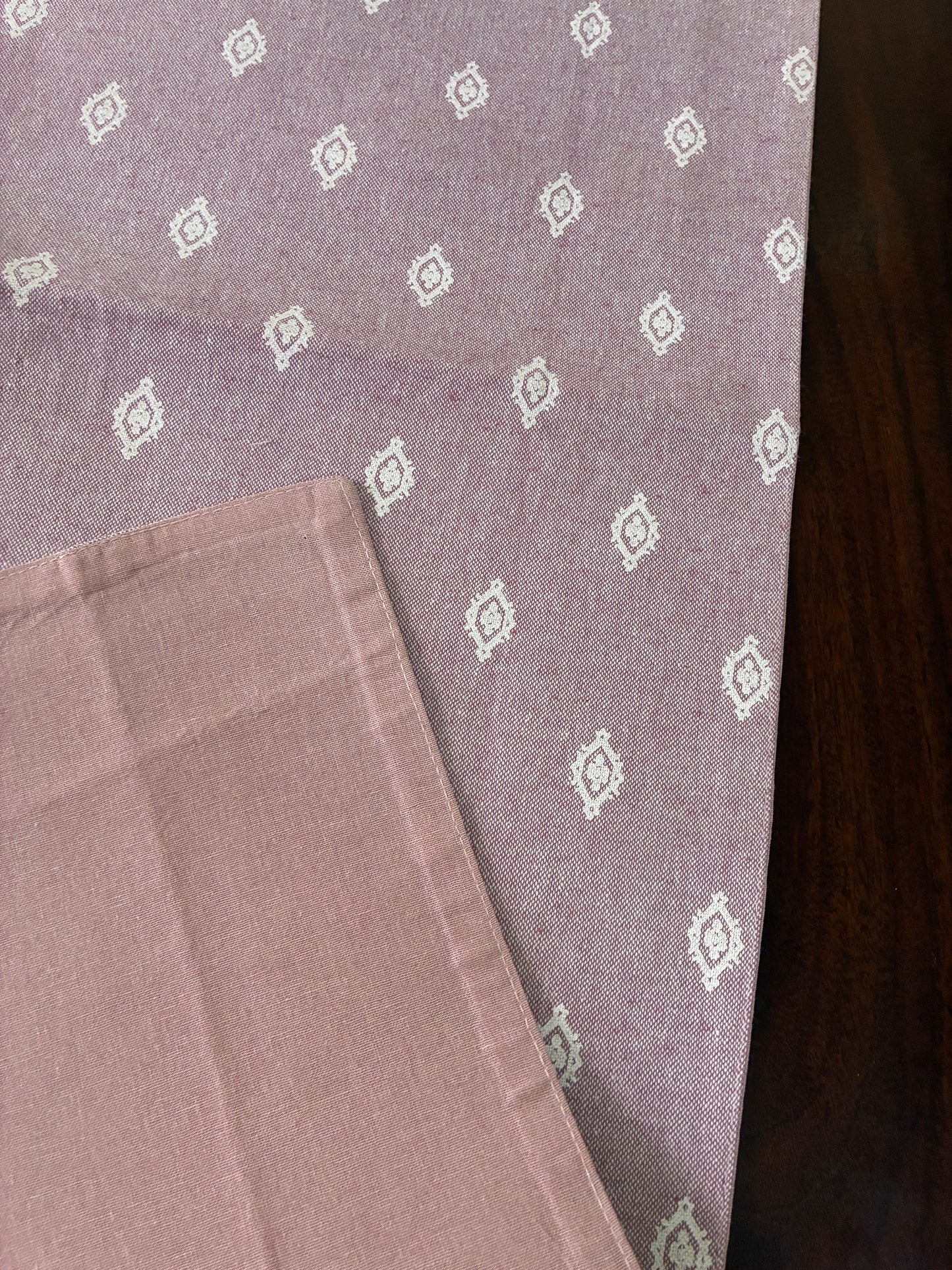 Purple Motifs Table Runner 7 ft long