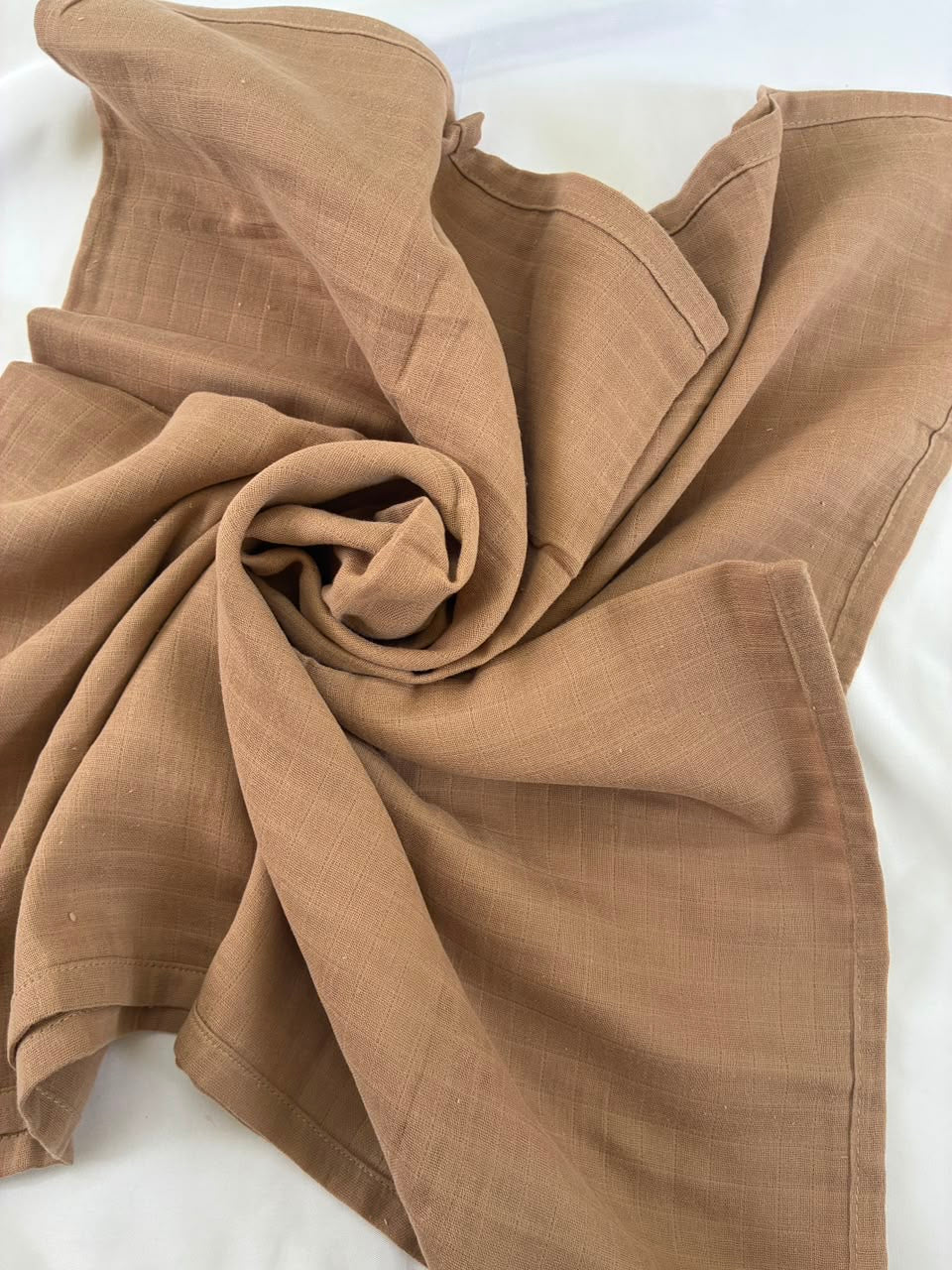 Brown Muslin Bath Towel