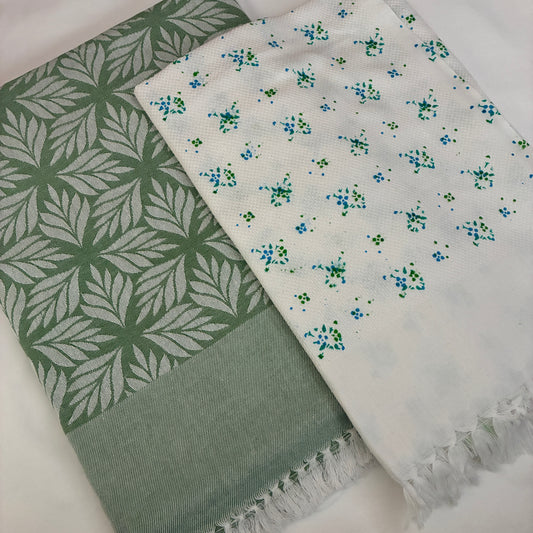 Cotton Single Blanket with Free Towel