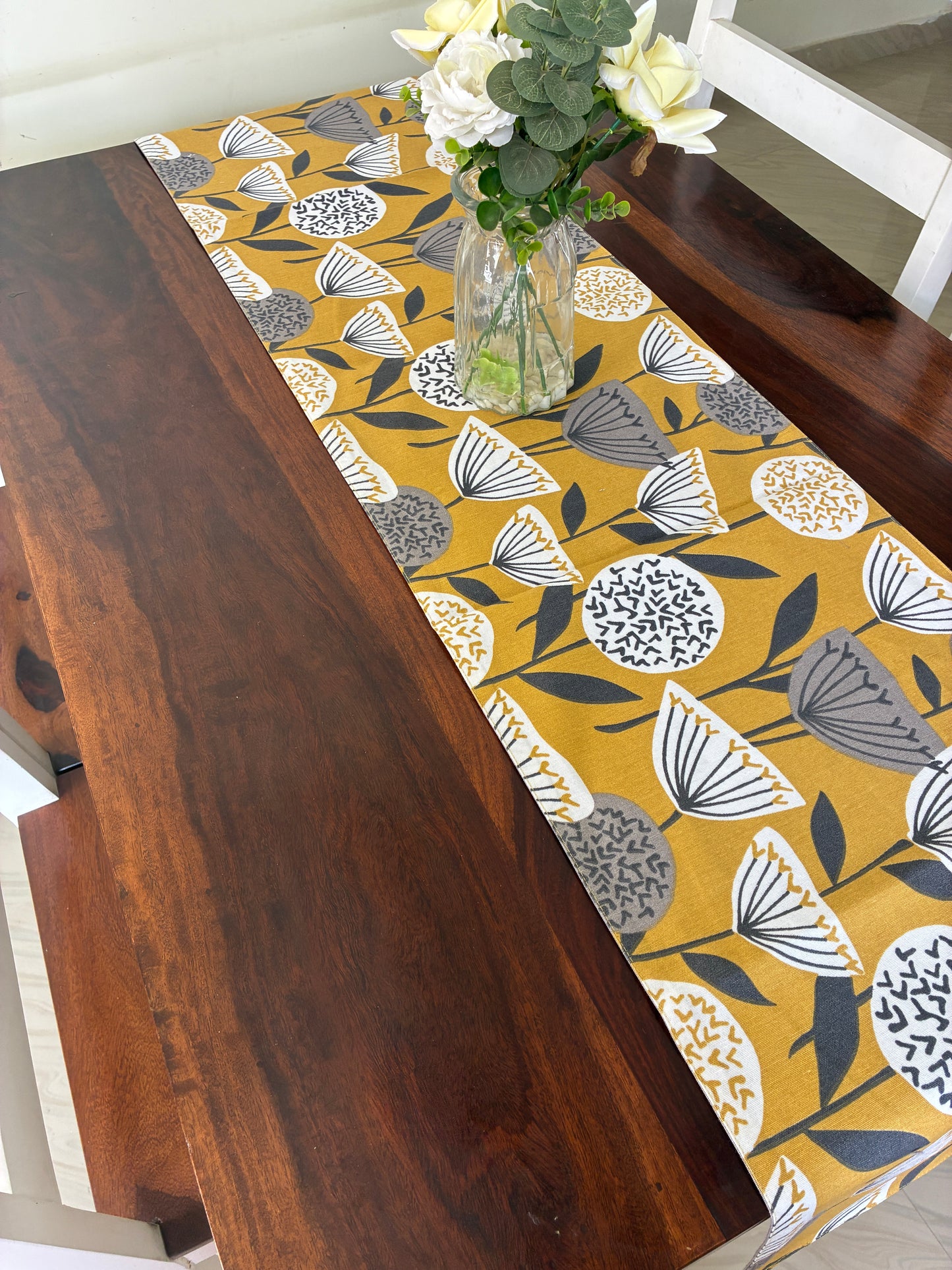 Mustard Table Runner 7 ft long