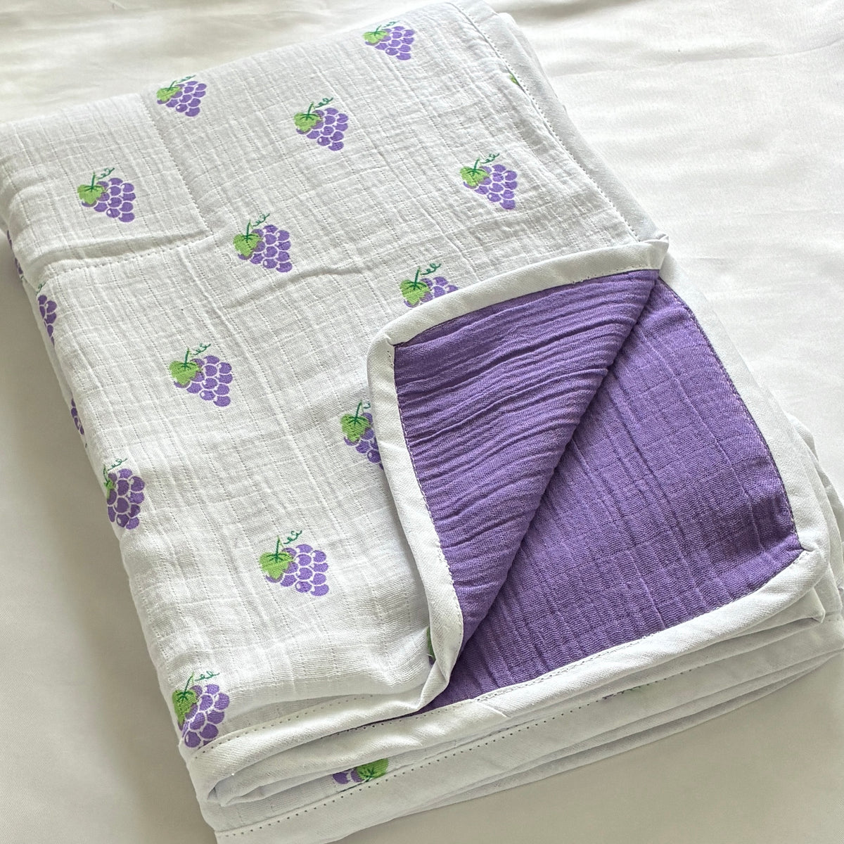 Purple Grapes Muslin Blanket/ Dohar