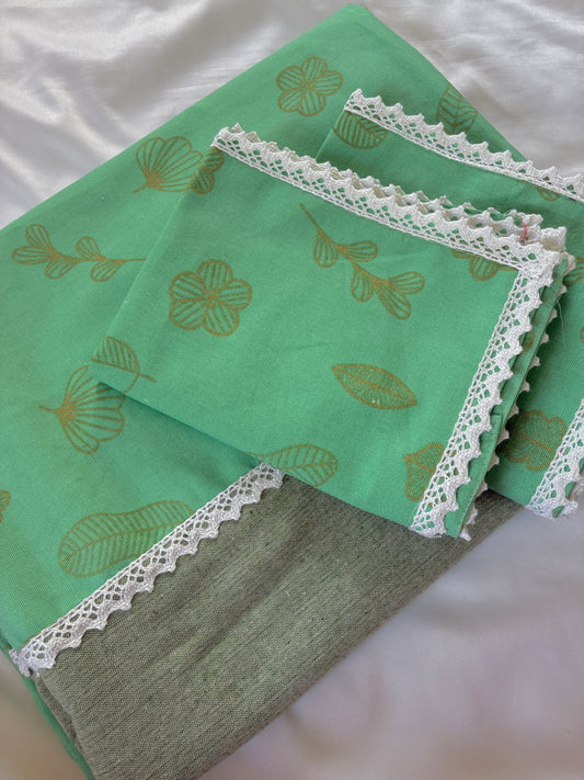 Leaf Lace Queen bedspread 90x100 inches