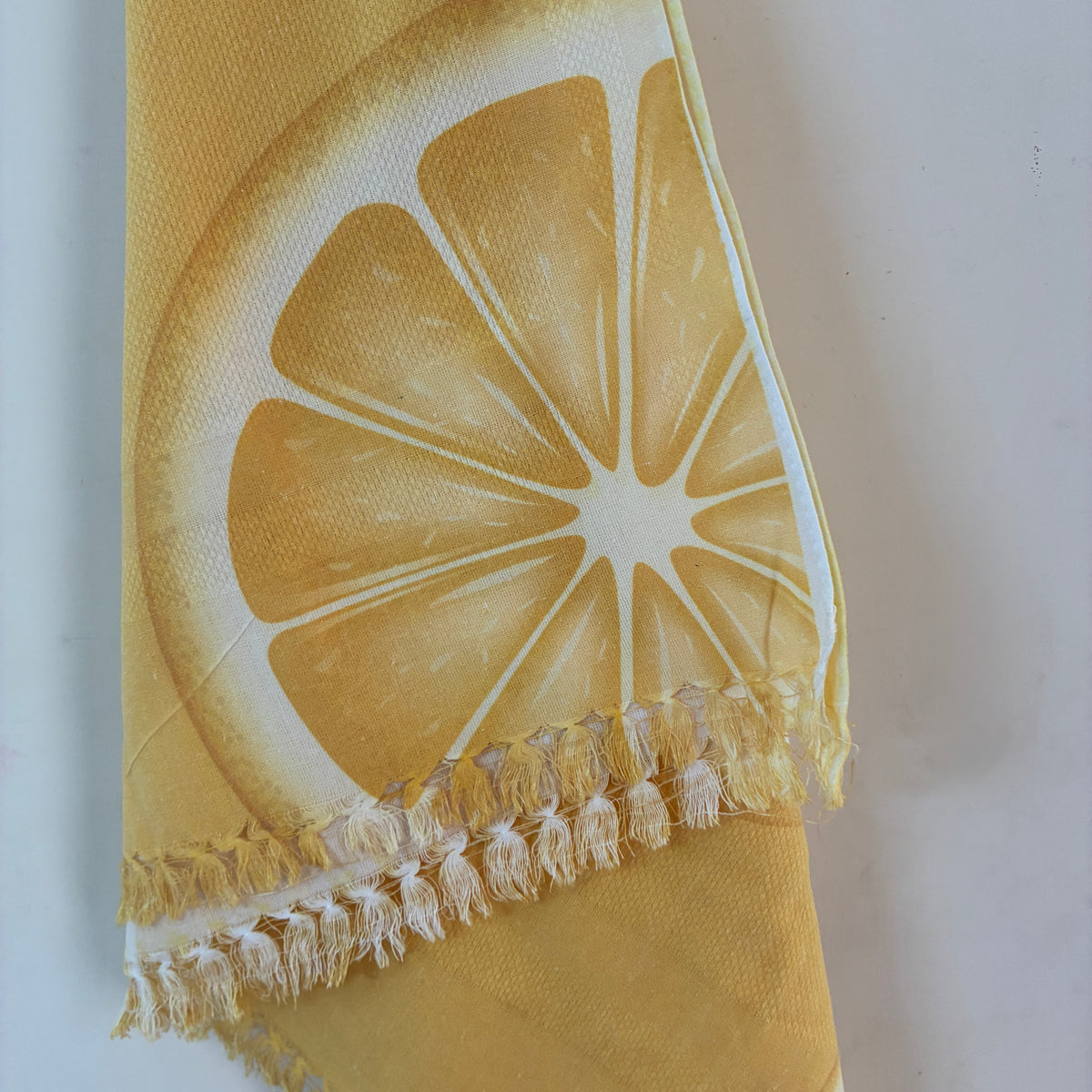 Lemon print Cotton Bath Towels