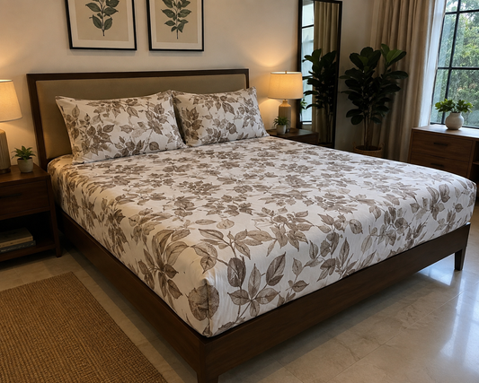Super King Size Bedspread 120x 120 inches (2 PILLOW COVERS)