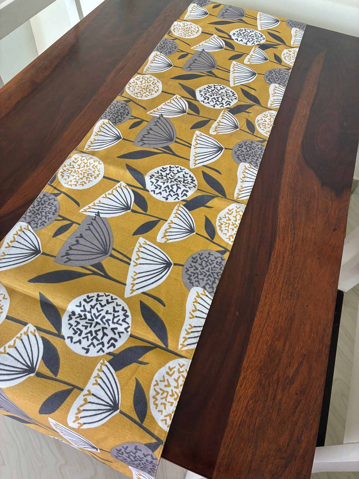 Mustard Table Runner 7 ft long