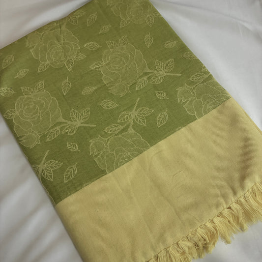 Light Green Single Size Blanket / Throw