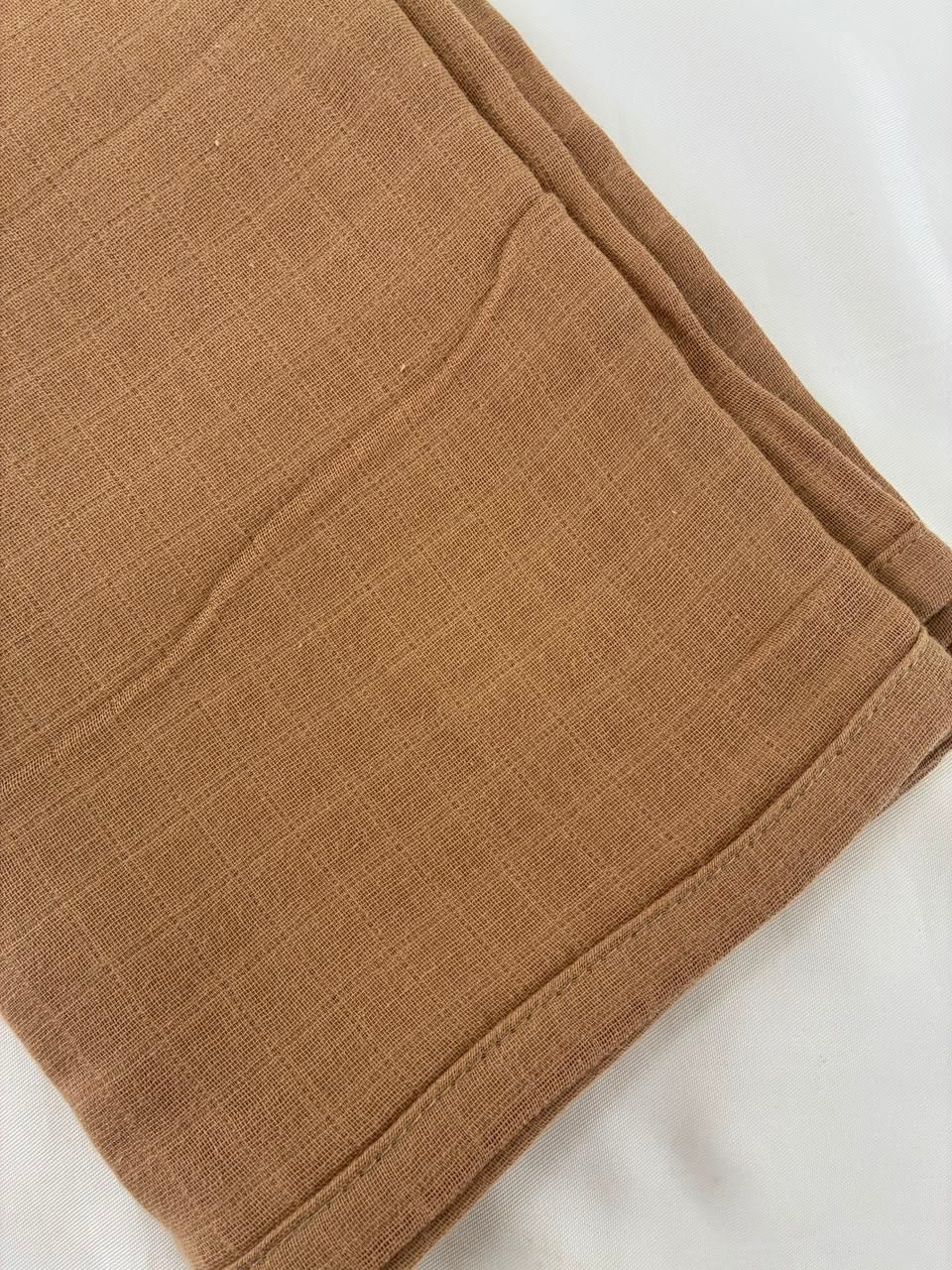 Brown Muslin Bath Towel