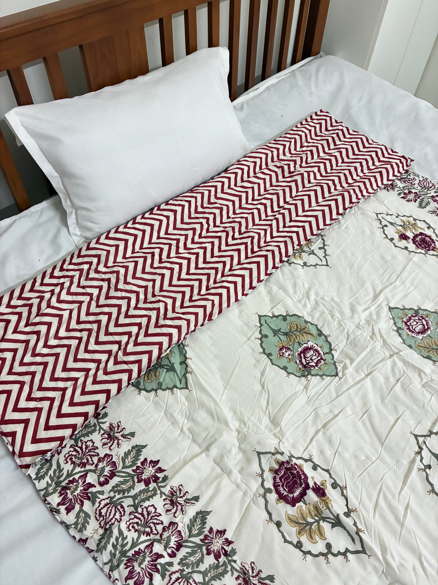 Reversible Single Size Cotton Quilt
