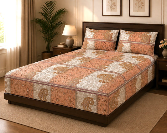 Super King Size Bedspread 120x 120 inches (2 PILLOW COVERS)
