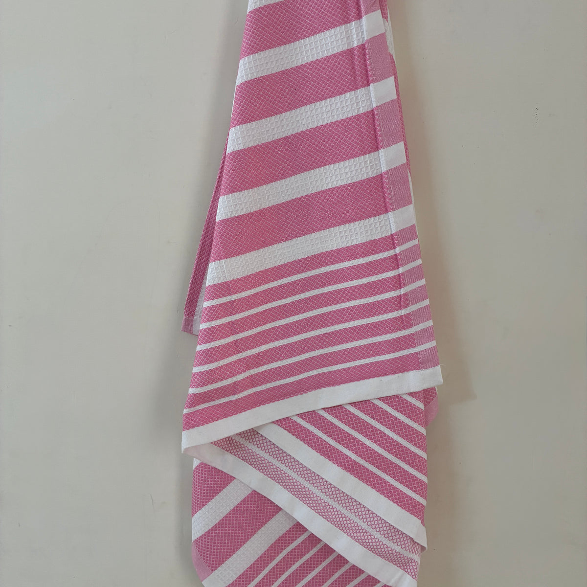 Pink Stripes Cotton Bath Towels