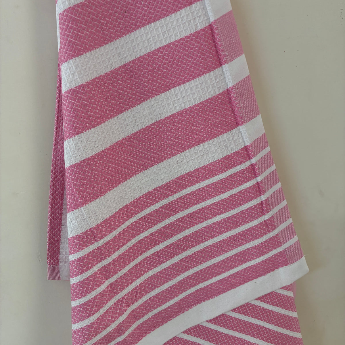 Pink Stripes Cotton Bath Towels