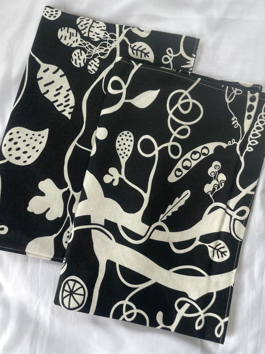 Black Cotton Pillow Covers