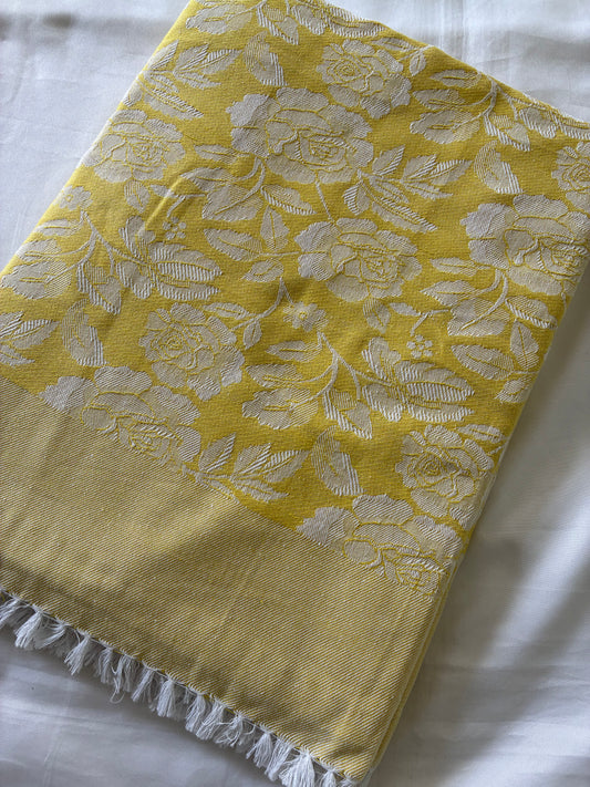 Yellow Rose Blanket / Throw