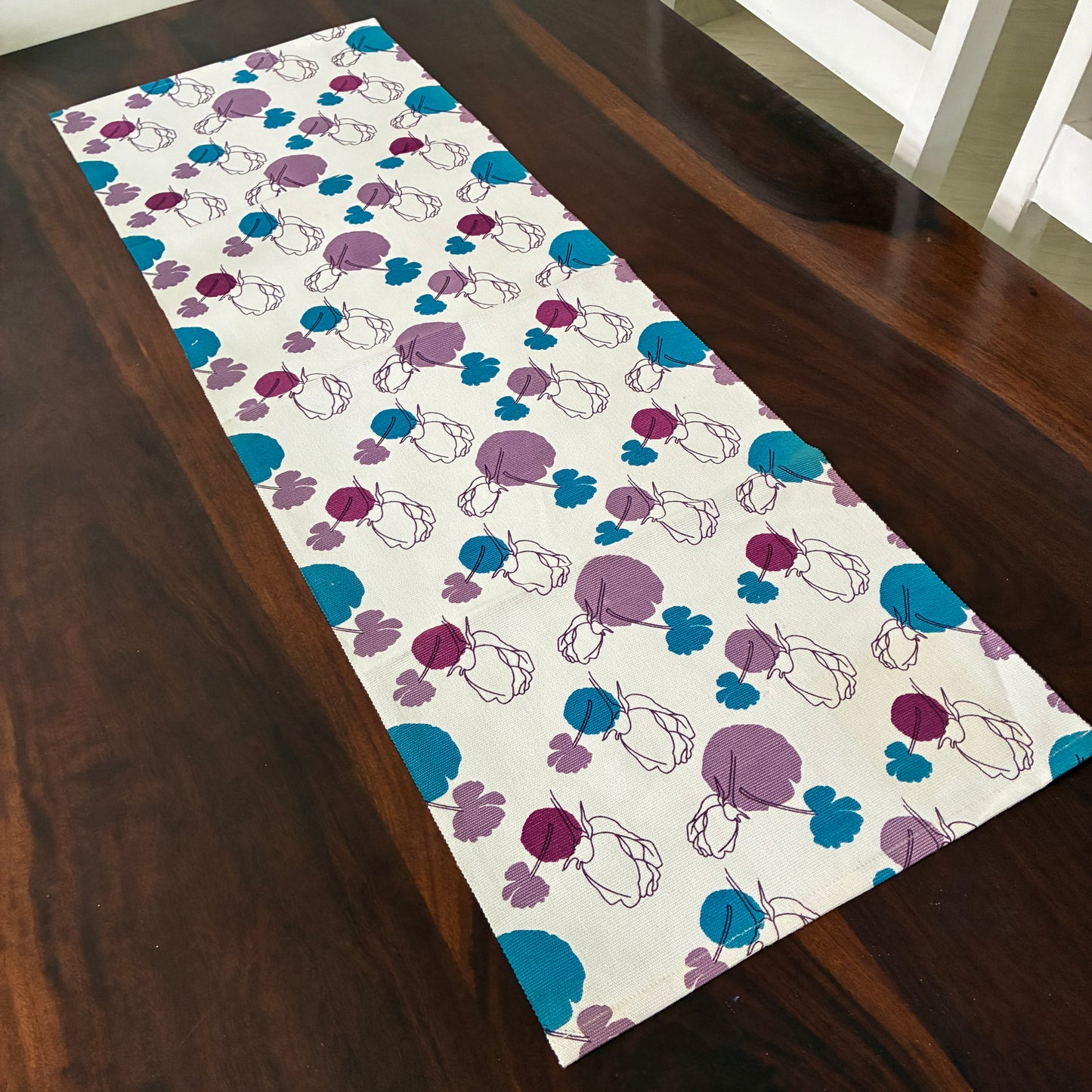 Black Rose Table Runner 3 ft long