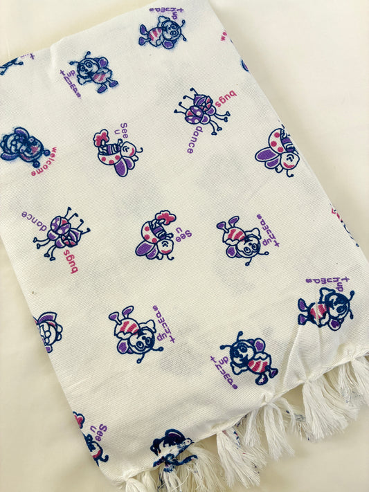 LadyBug Cotton Bath Towels