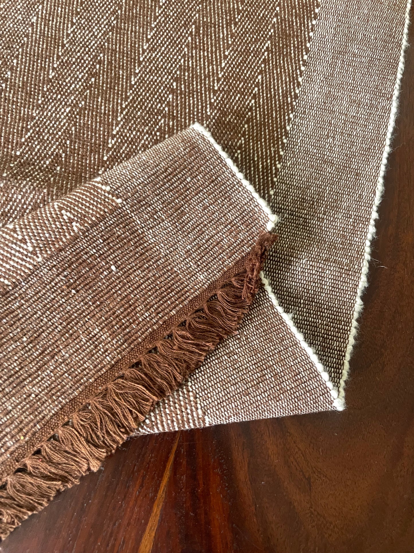 Brown Table Runner 4.5 ft Long