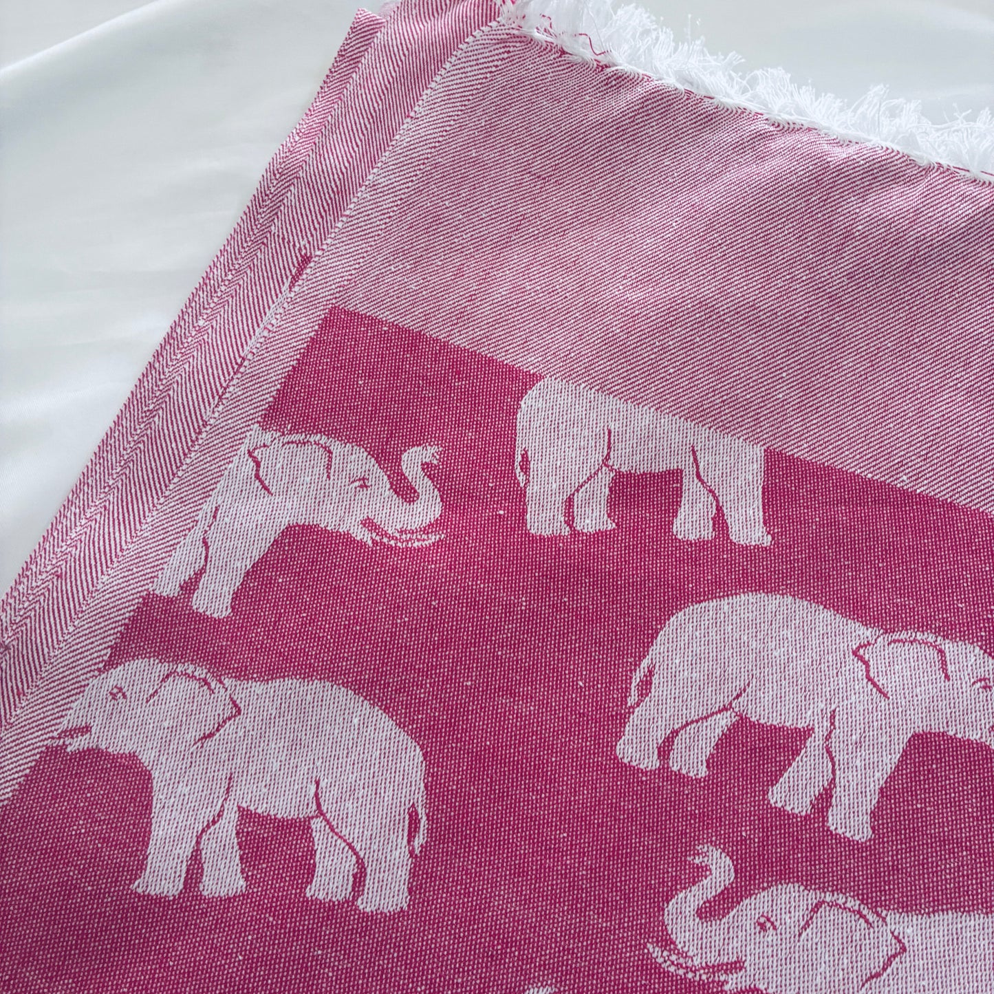 Pink Elephant Blanket/ Throw