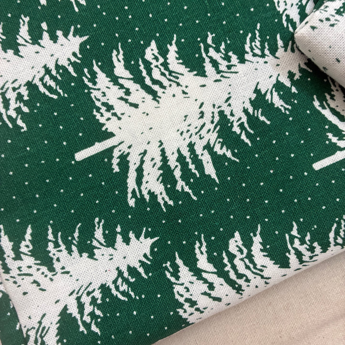 Christmas Print King Size Cotton Bedspread 100x110 in