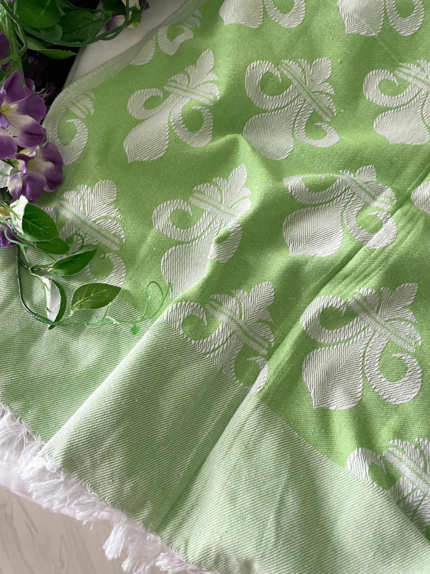 Pastel Green Blanket / Throw