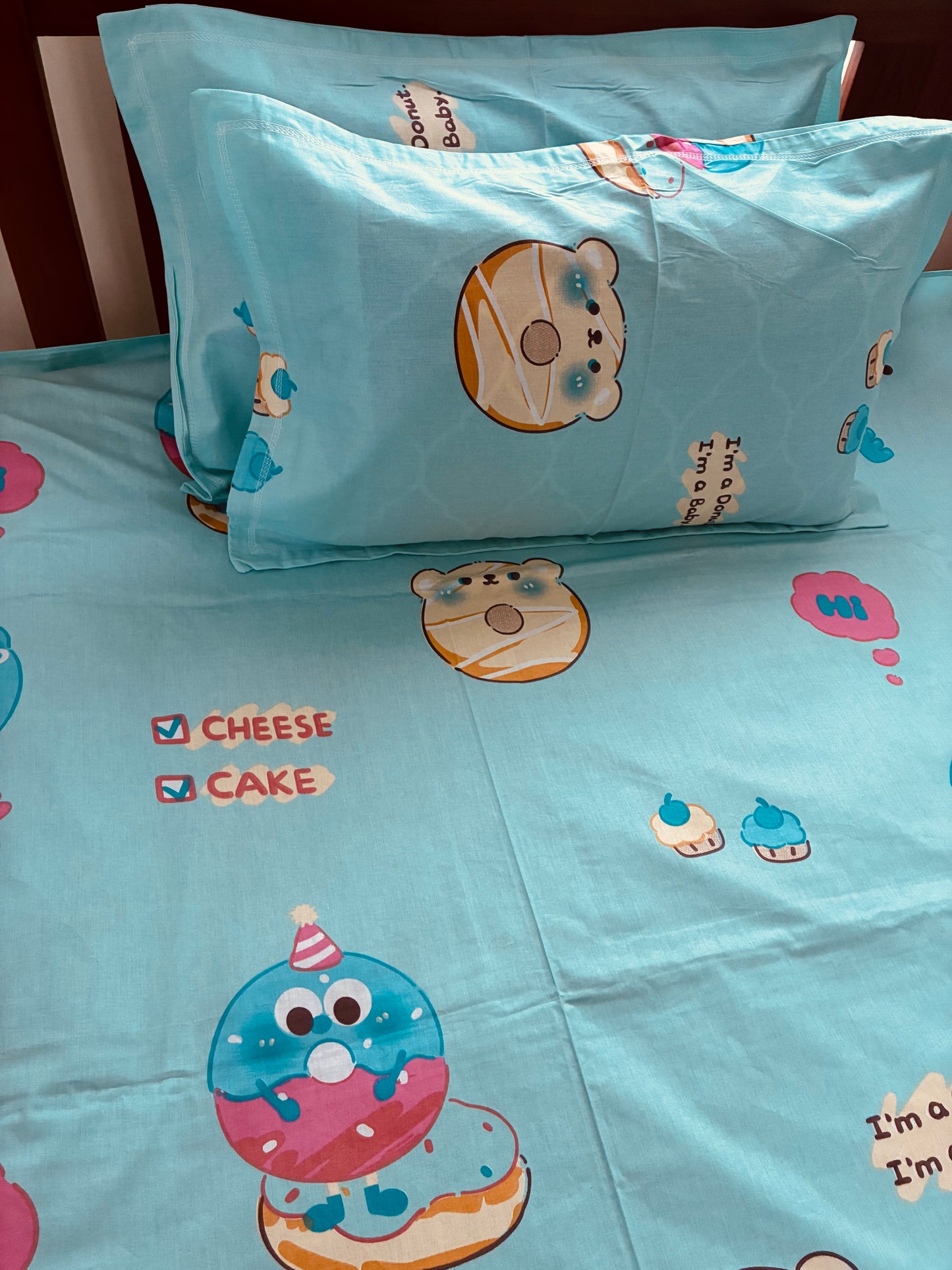 Donut Kids Queen Bedspread 90x100 in