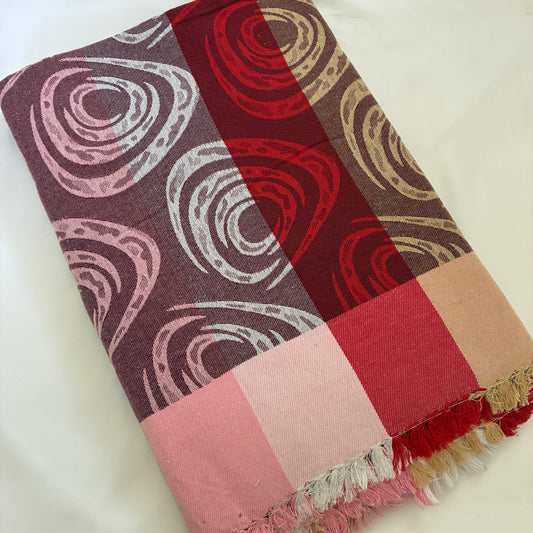 Stripes Double Size Cotton Blanket