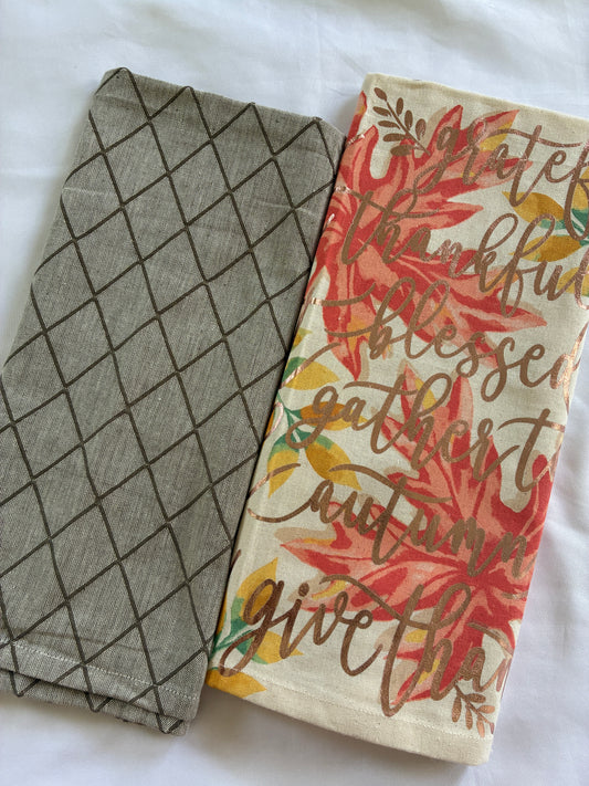 Printed Hand/Lunch Towels (Set of 2 )