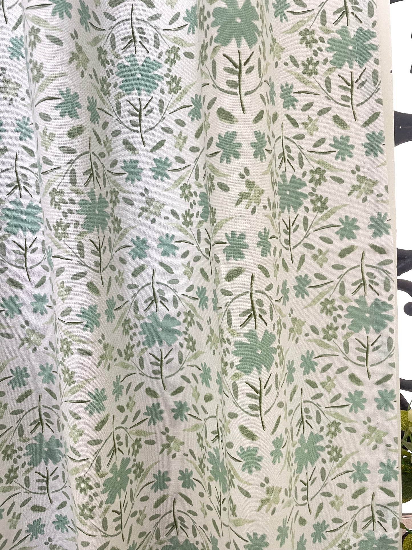 Floral Print Cotton Curtains