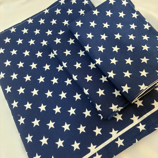 Star Single Size Bedspread with 2 Pillow Covers 60 x 90 in