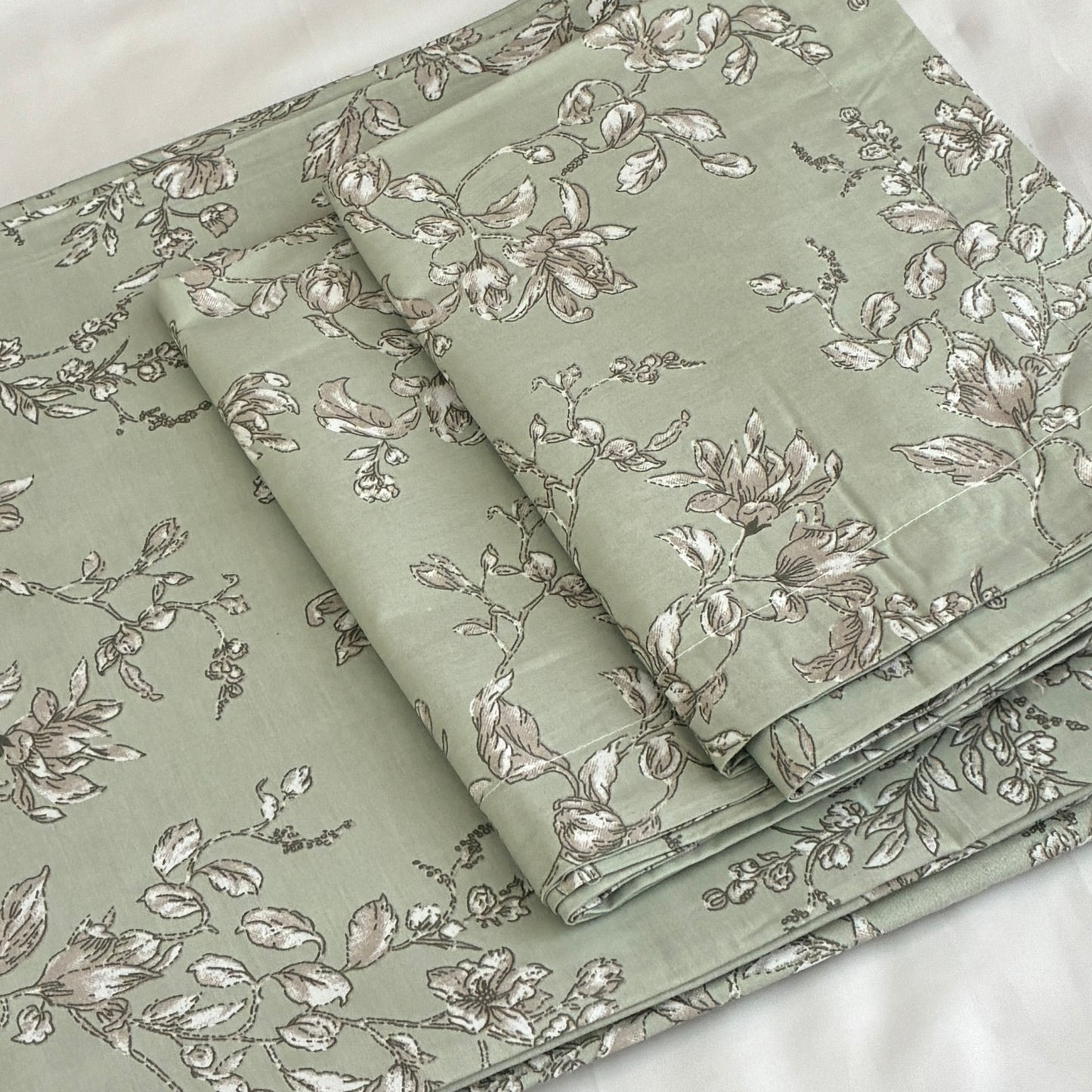 300TC Premium King Size Cotton Bedspread 108x108 inches