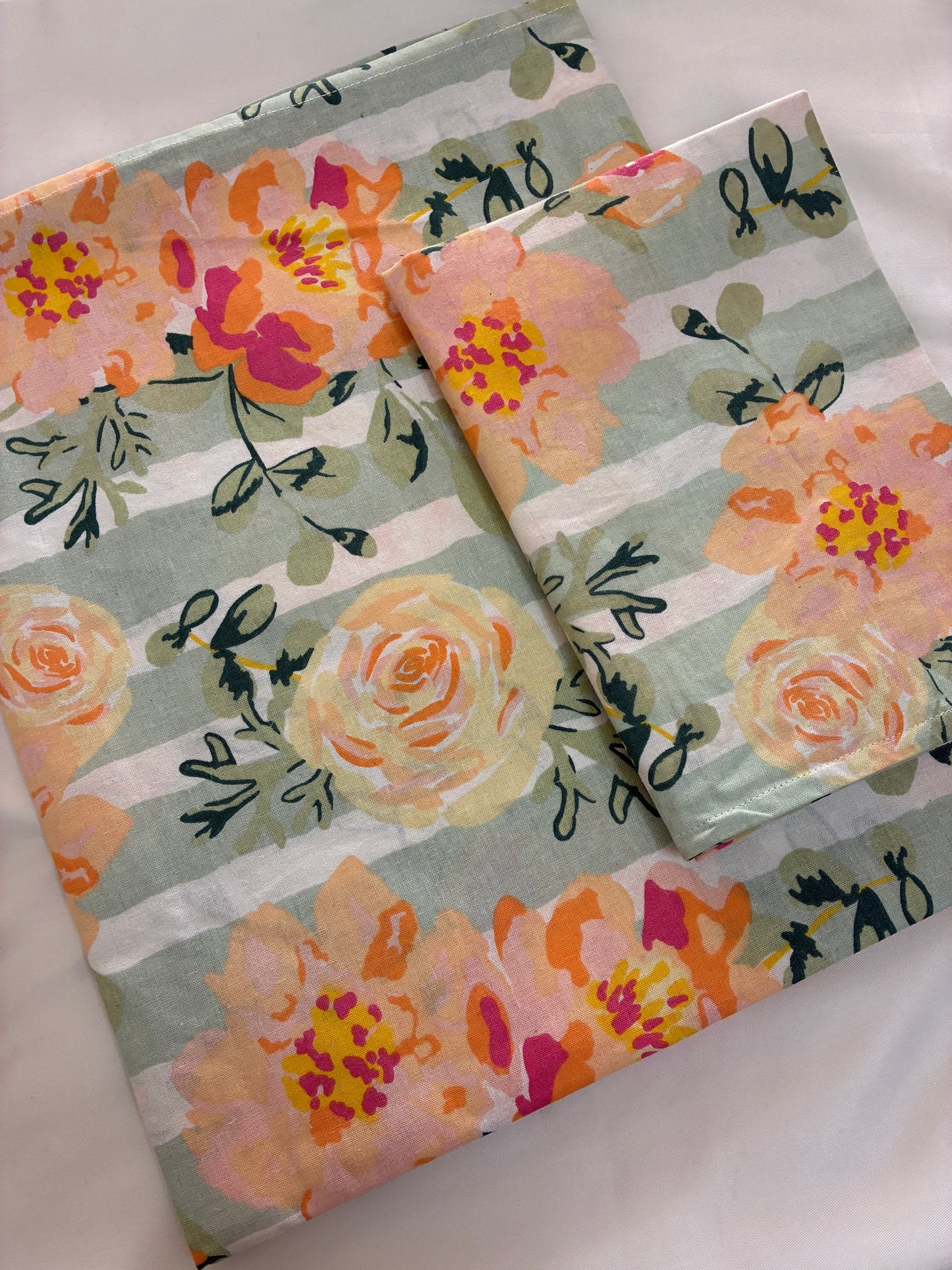 Single Size Cotton Bedspread with 1 Pillow Cover 60 x 90 in