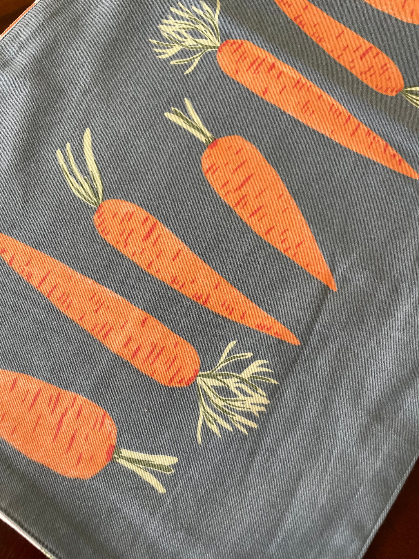 Carrot Reversible Table Runner 7 ft long