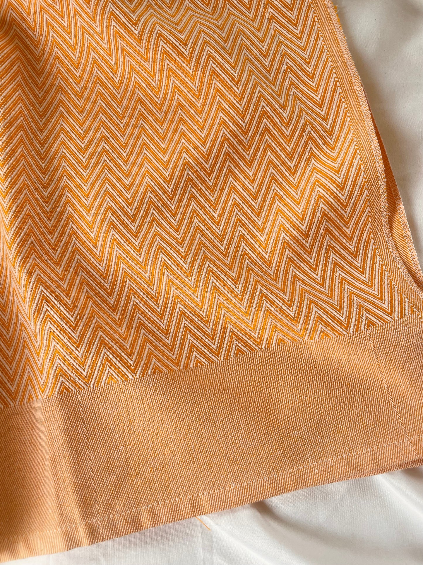 Cotton Zigzag Blanket / Throw