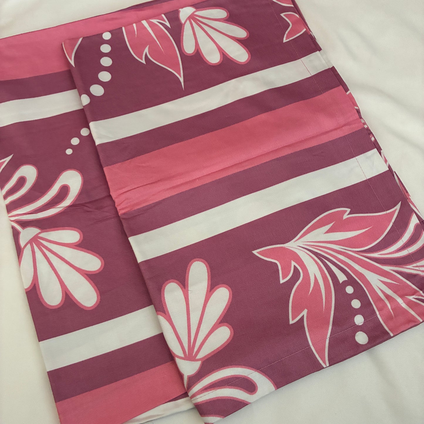 Mauve Floral 300TC Premium Cotton Pillow Covers