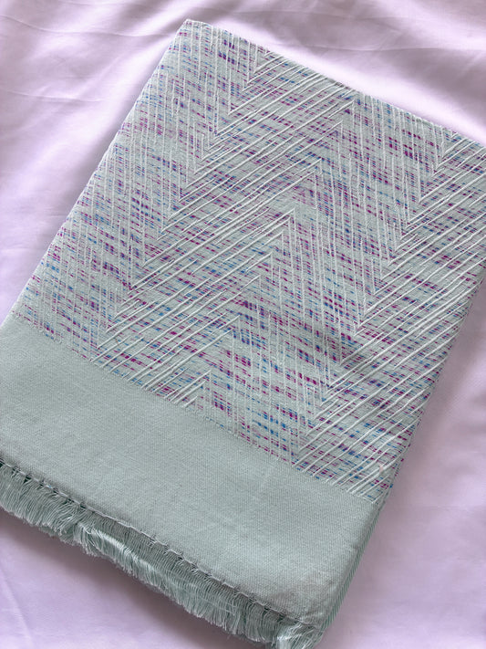 Blue Premium Cotton Blanket / Throw