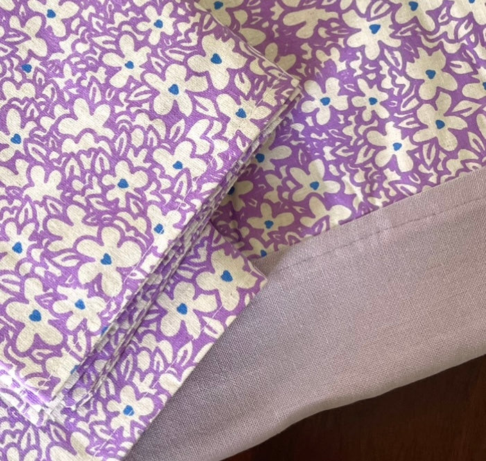 Purple Floral Queen Bedspreads 90x100 inches