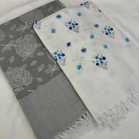 Cotton Single Blanket with Free Towel