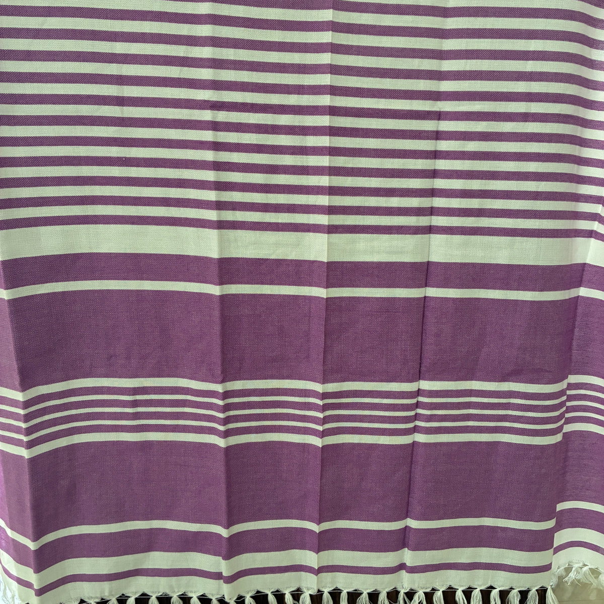 Purple Stripes Bamboo Bath Towels