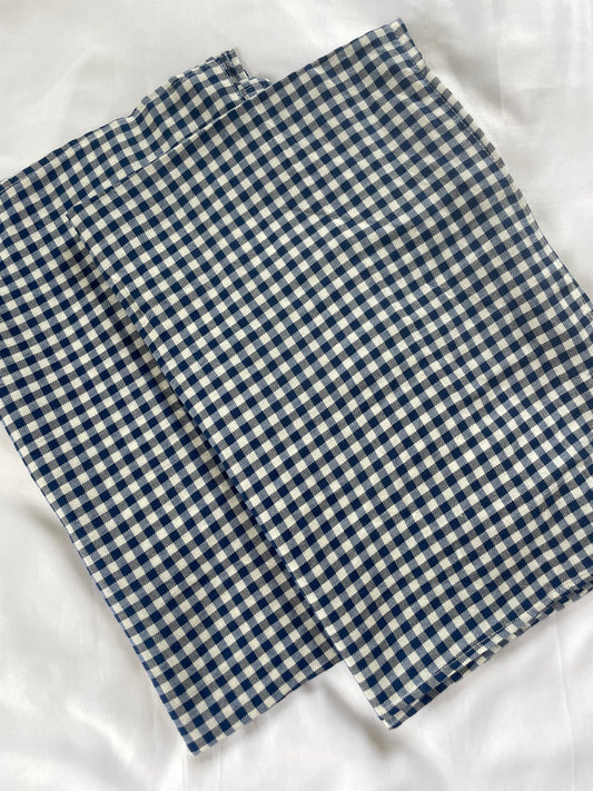Grey Checks Cotton Pillow Covers