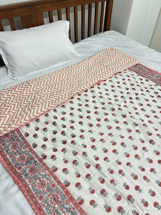 Reversible Single Size Cotton Quilt
