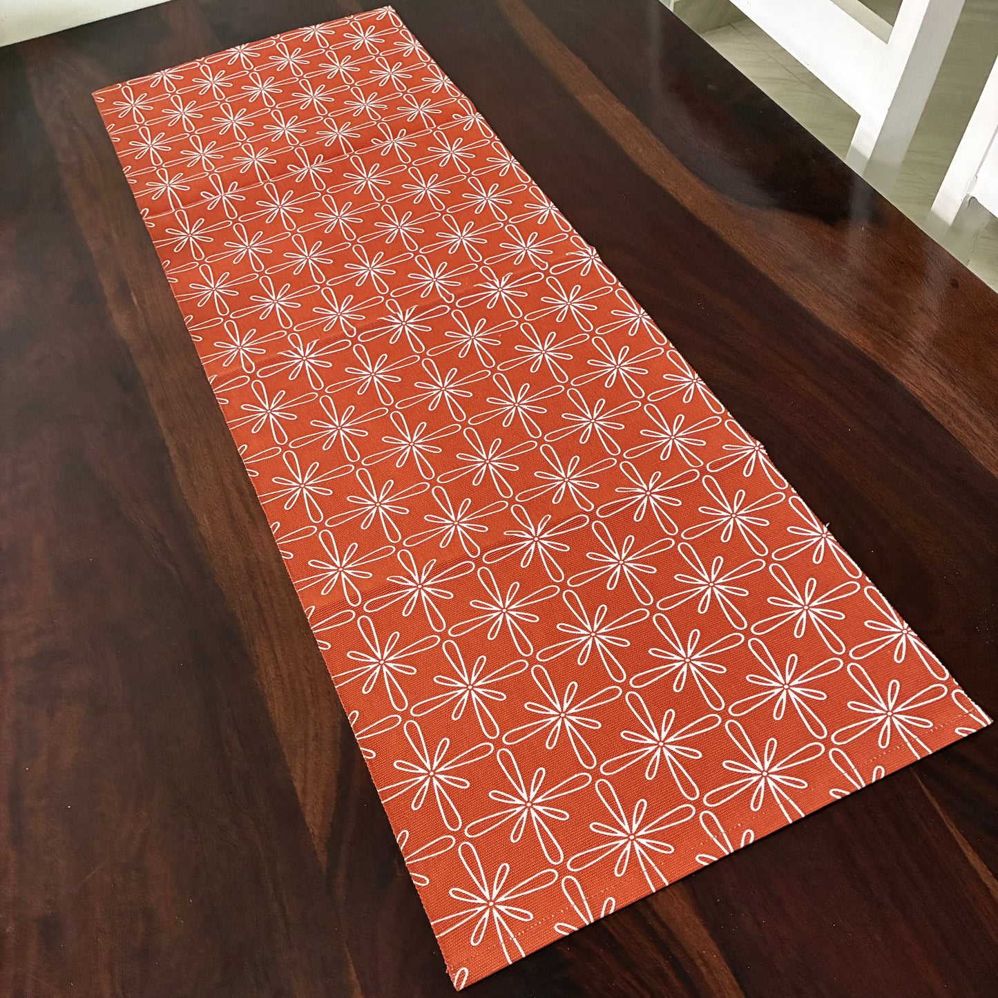 Orange pattern Table Runner 3 ft long