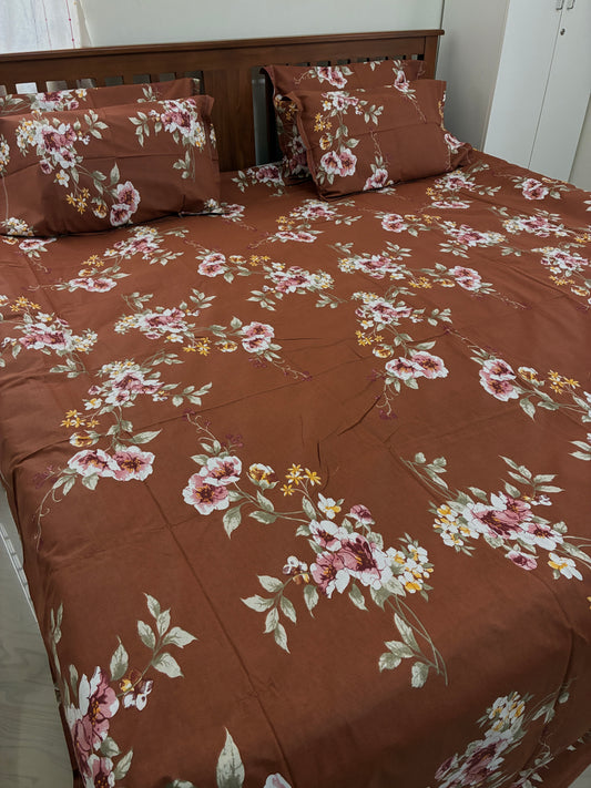 Premium Soft King Size Bedspread 110 x 120 inches With 4 Pillow Covers