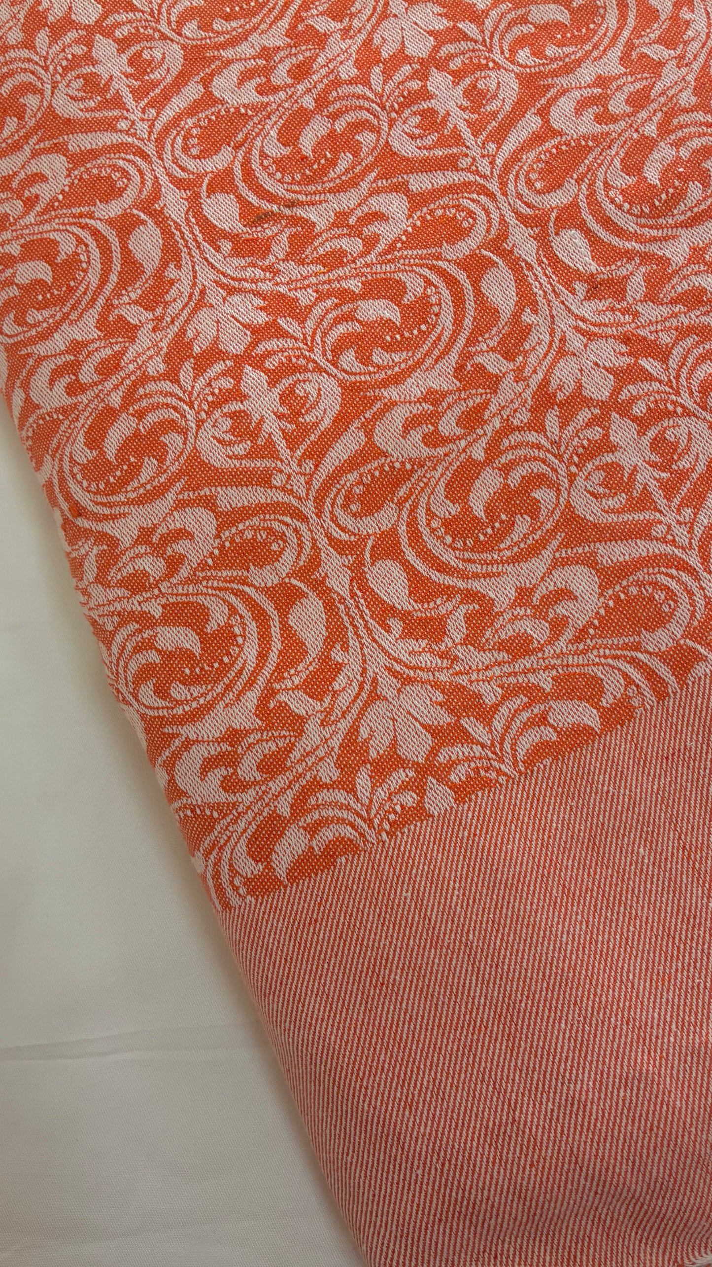 Orange Double Size Cotton Blanket