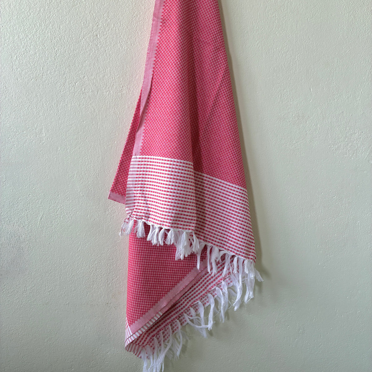 Red Cotton Bath Towels