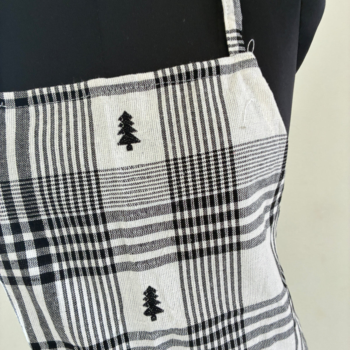 Black & White Checks Cotton Apron