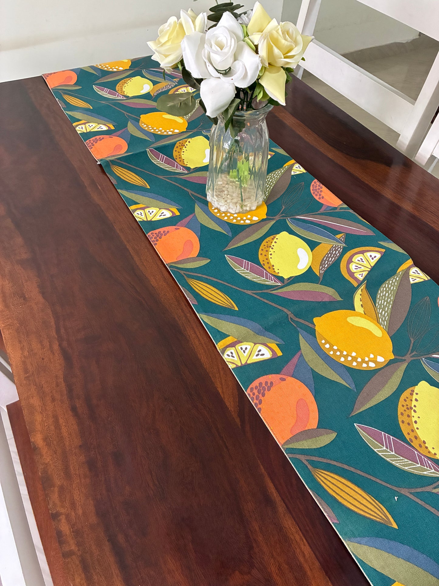 Lemon Table Runner 6 ft long