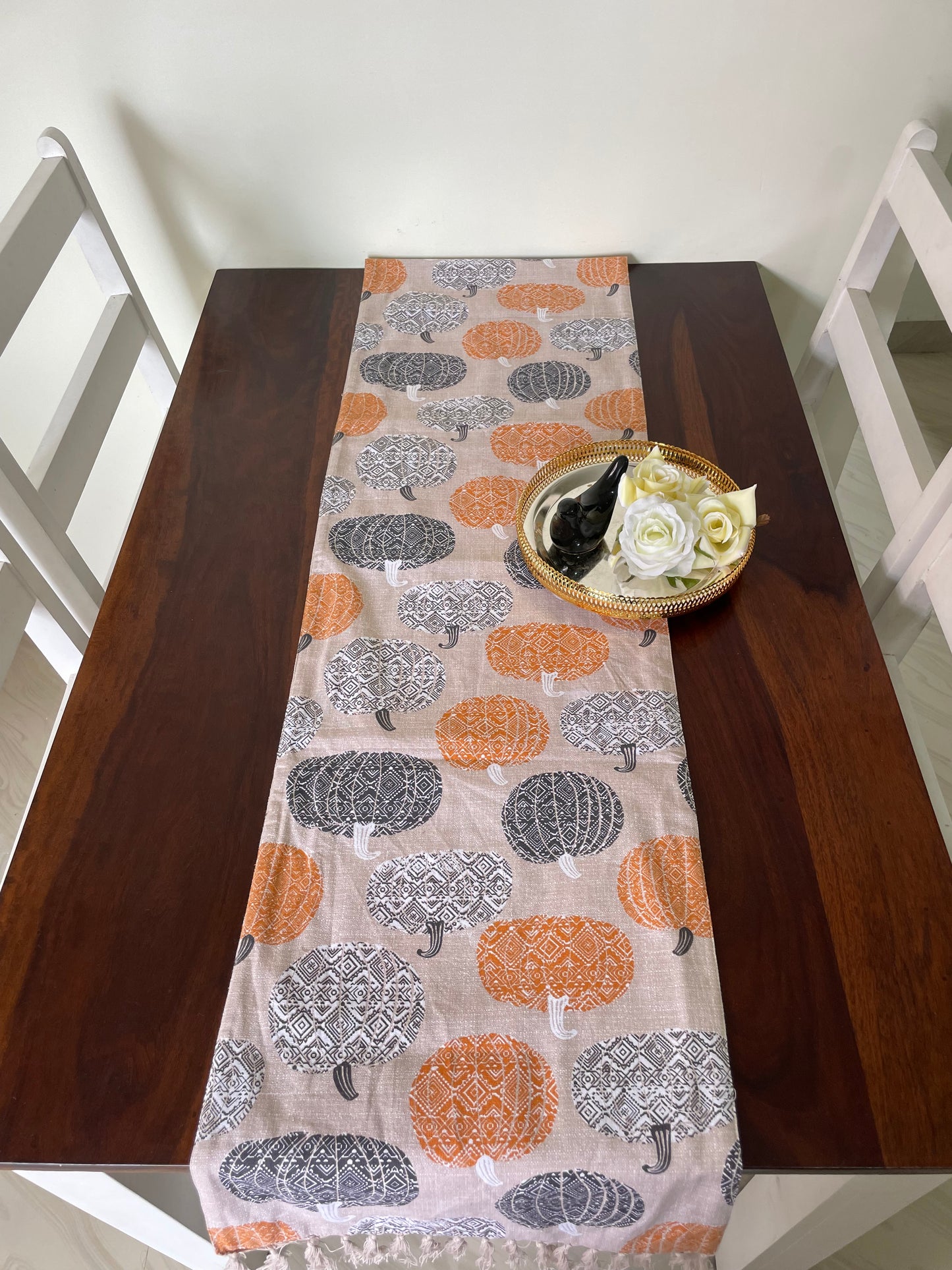 Pumpkin Table Runner 6 ft long