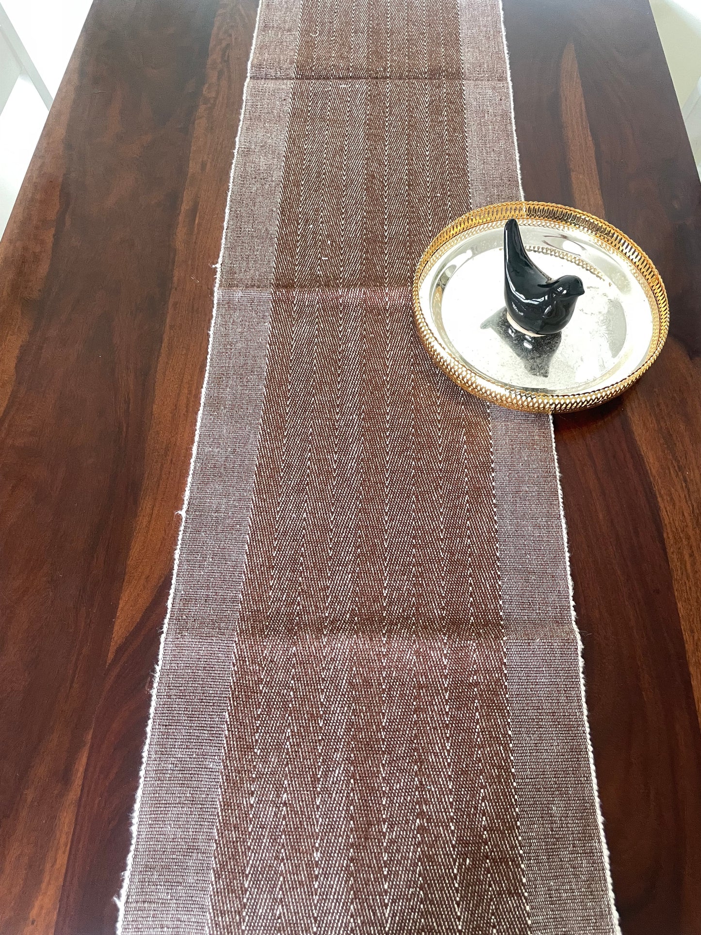 Brown Table Runner 4.5 ft Long