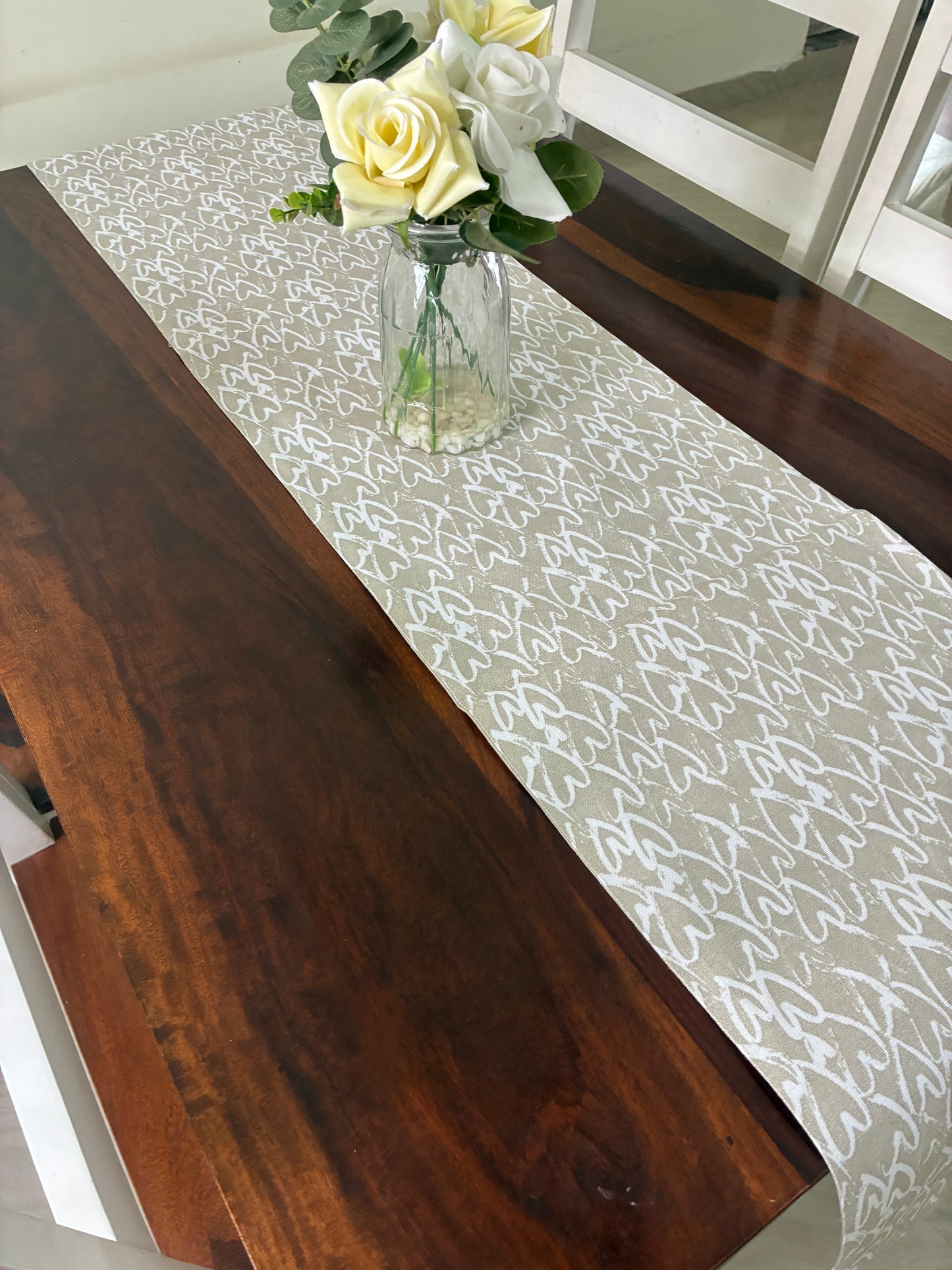 Hearts Table Runner 6 ft long