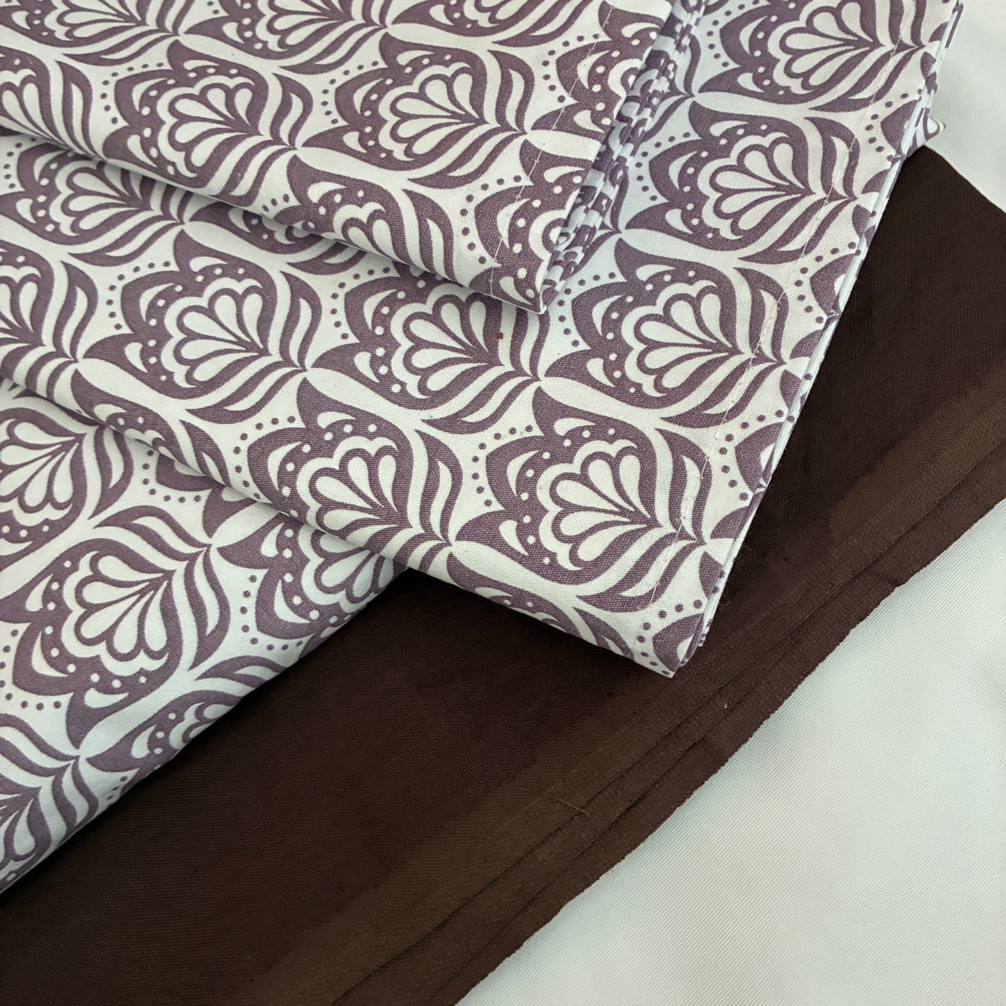 Floral Abstract King Size Cotton Bedspread 100x110 in (2 pillow covers)