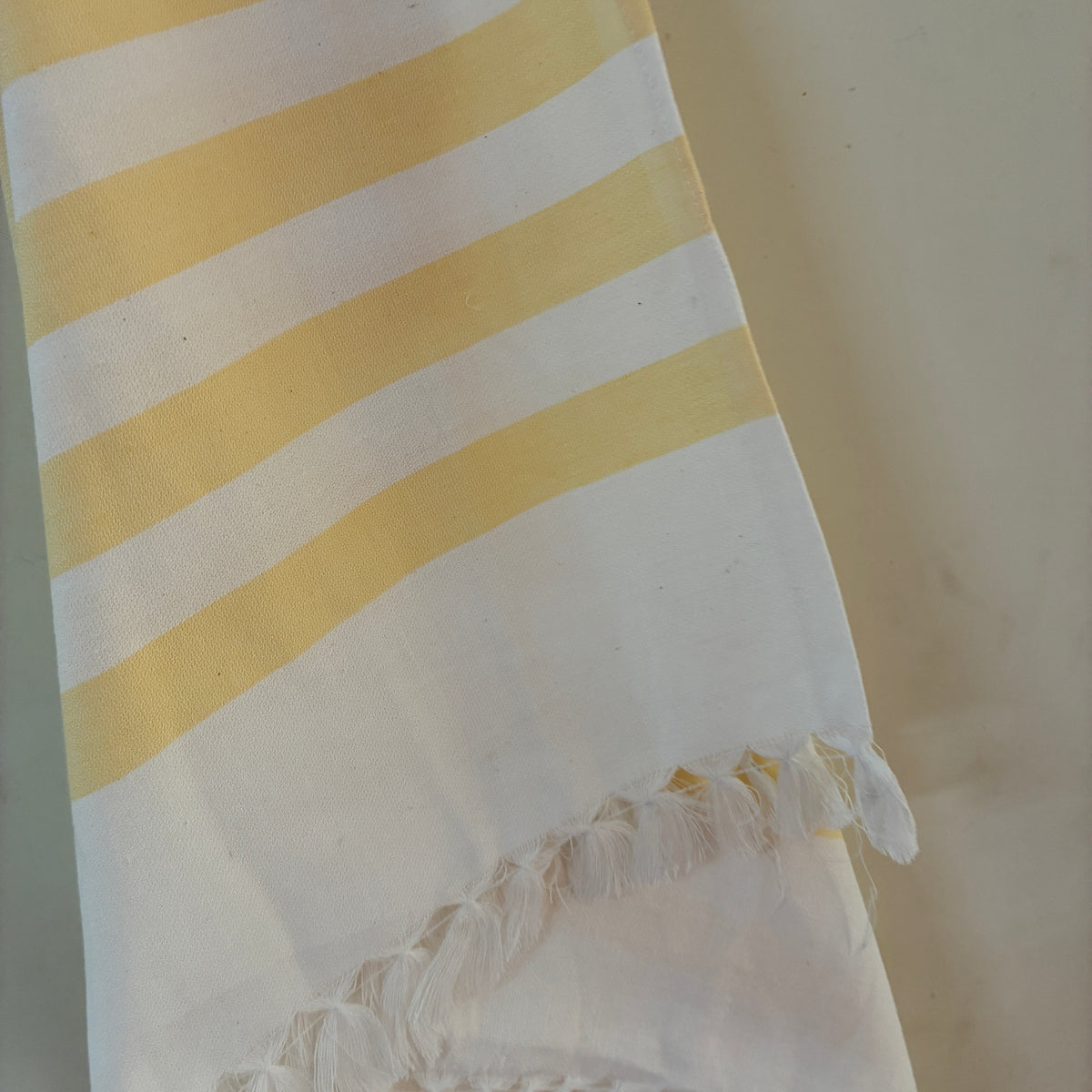 Yellow Stripes Cotton Bath Towels